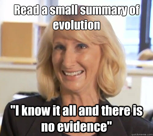 Read a small summary of evolution 