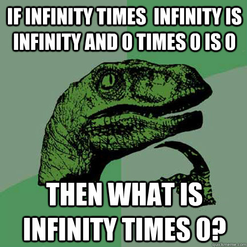 infinity times 0 infinity times 0