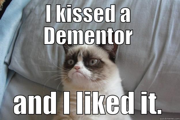 I KISSED A DEMENTOR AND I LIKED IT. Grumpy Cat