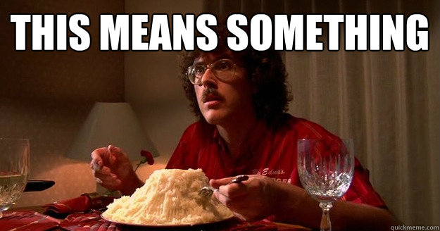 This means something  - This means something   Weird Al UHF