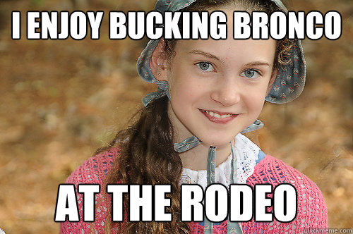 i enjoy bucking bronco at the rodeo  