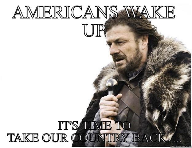 AMERICANS WAKE UP IT'S TIME TO TAKE OUR COUNTRY BACK..... Imminent Ned