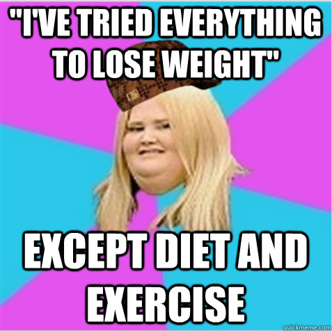 "I've tried everything to lose weight" except diet and ...