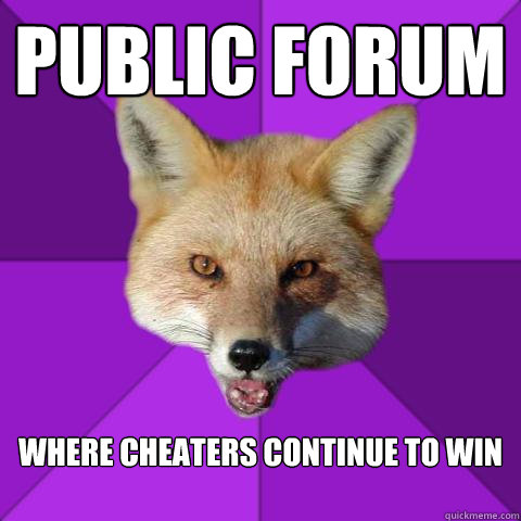 Public Forum  Where Cheaters continue to win

  Forensics Fox