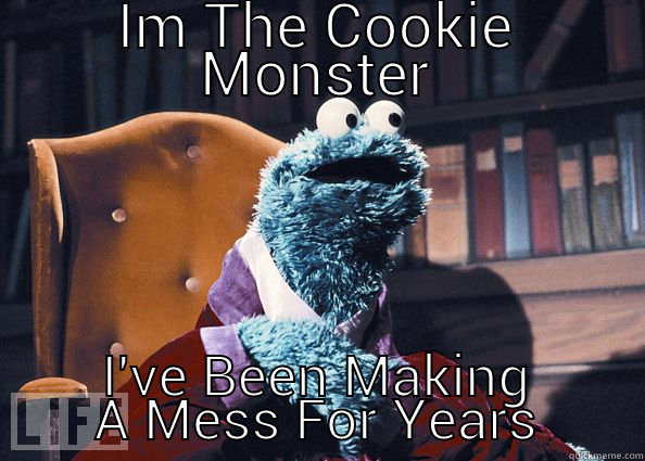       You Kno Me! - IM THE COOKIE MONSTER I'VE BEEN MAKING A MESS FOR YEARS Cookie Monster