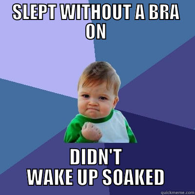 SLEPT WITHOUT A BRA ON DIDN'T WAKE UP SOAKED Success Kid