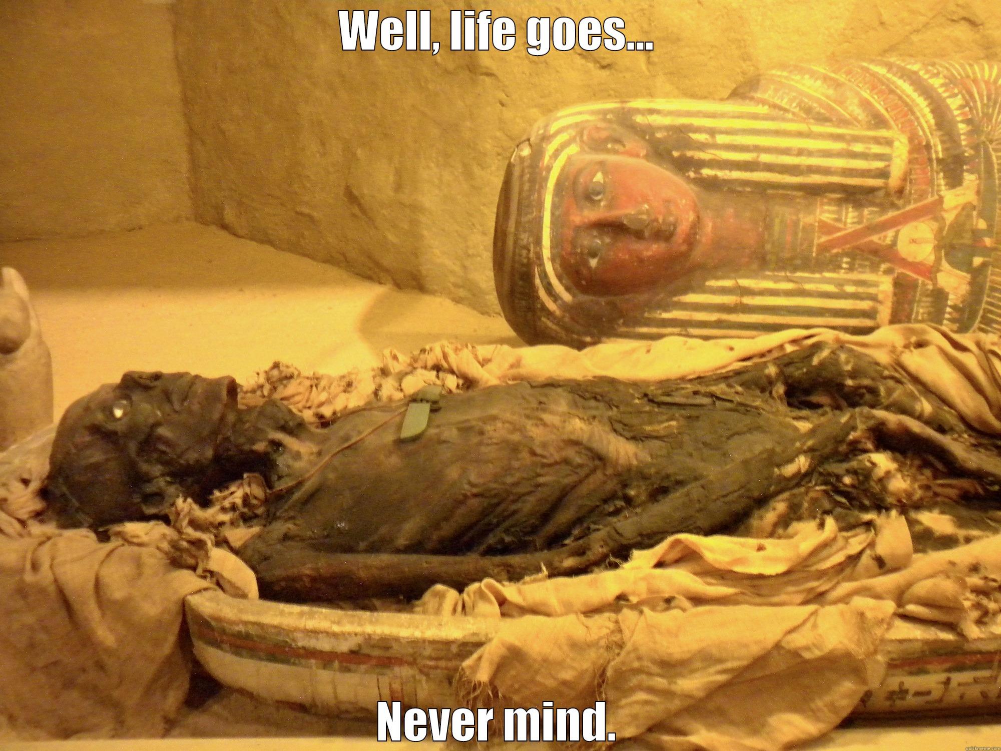 WELL, LIFE GOES... NEVER MIND. Misc