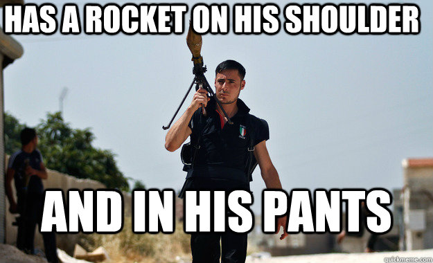 Has a rocket on his shoulder and in his pants - Has a rocket on his shoulder and in his pants  Misc