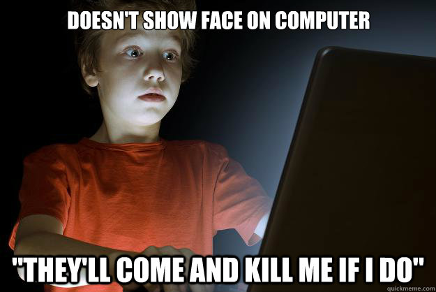 doesn't show face on computer 