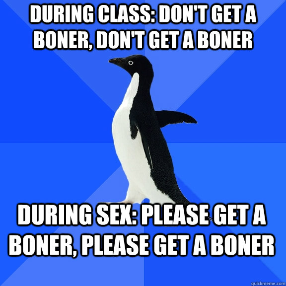 During Class Don T Get A Boner Don T Get A Boner During Sex Please Get A Boner Please Get A
