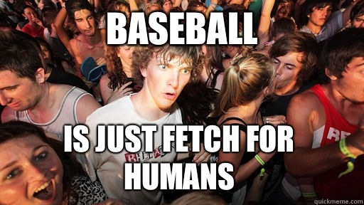 Baseball Is just fetch for humans  Sudden Clarity Clarence