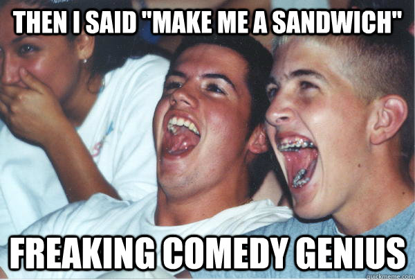 Then I said 