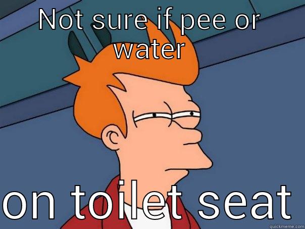 NOT SURE IF PEE OR WATER ON TOILET SEAT Futurama Fry