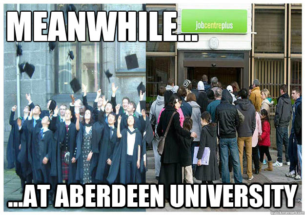 meanwhile... ...at aberdeen university  Meanwhile at Aberdeen University
