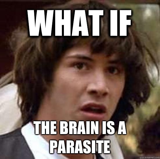 What if The brain is a parasite  conspiracy keanu