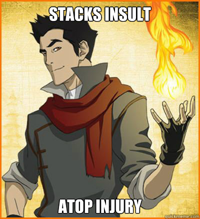 Stacks insult Atop injury  