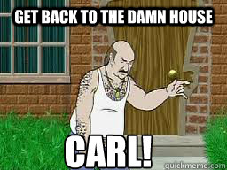 get Back to the damn house CARL! - get Back to the damn house CARL!  CarlATHF TWD