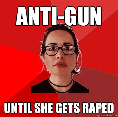 Anti-gun until she gets raped  Liberal Douche Garofalo