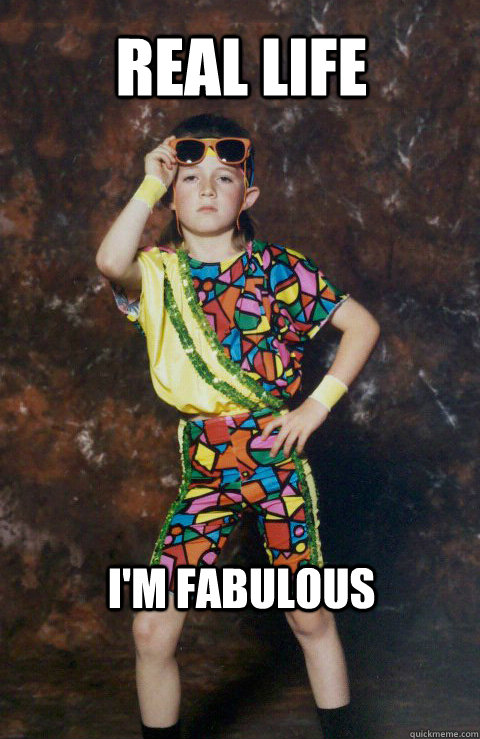 Real life I'm Fabulous   80s Retro Hipster Kid