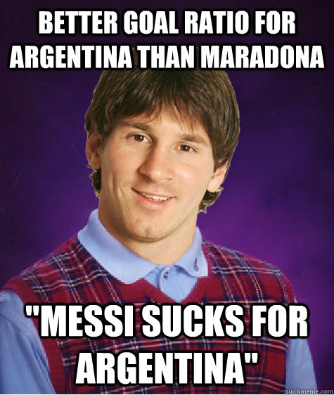 Better goal ratio for Argentina than Maradona 