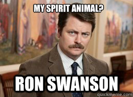My spirit animal?

 Ron Swanson  Ron Swanson