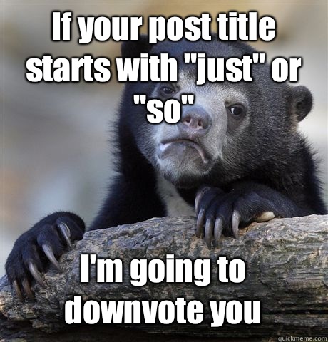 If your post title starts with 