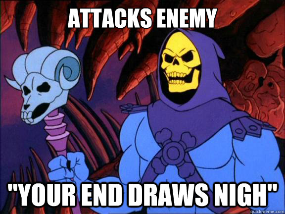 attacks enemy 