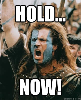 HOLD... NOW! - HOLD... NOW!  Braveheart