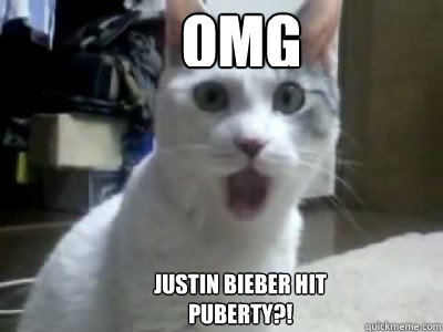OMG Justin Bieber hit puberty?!  