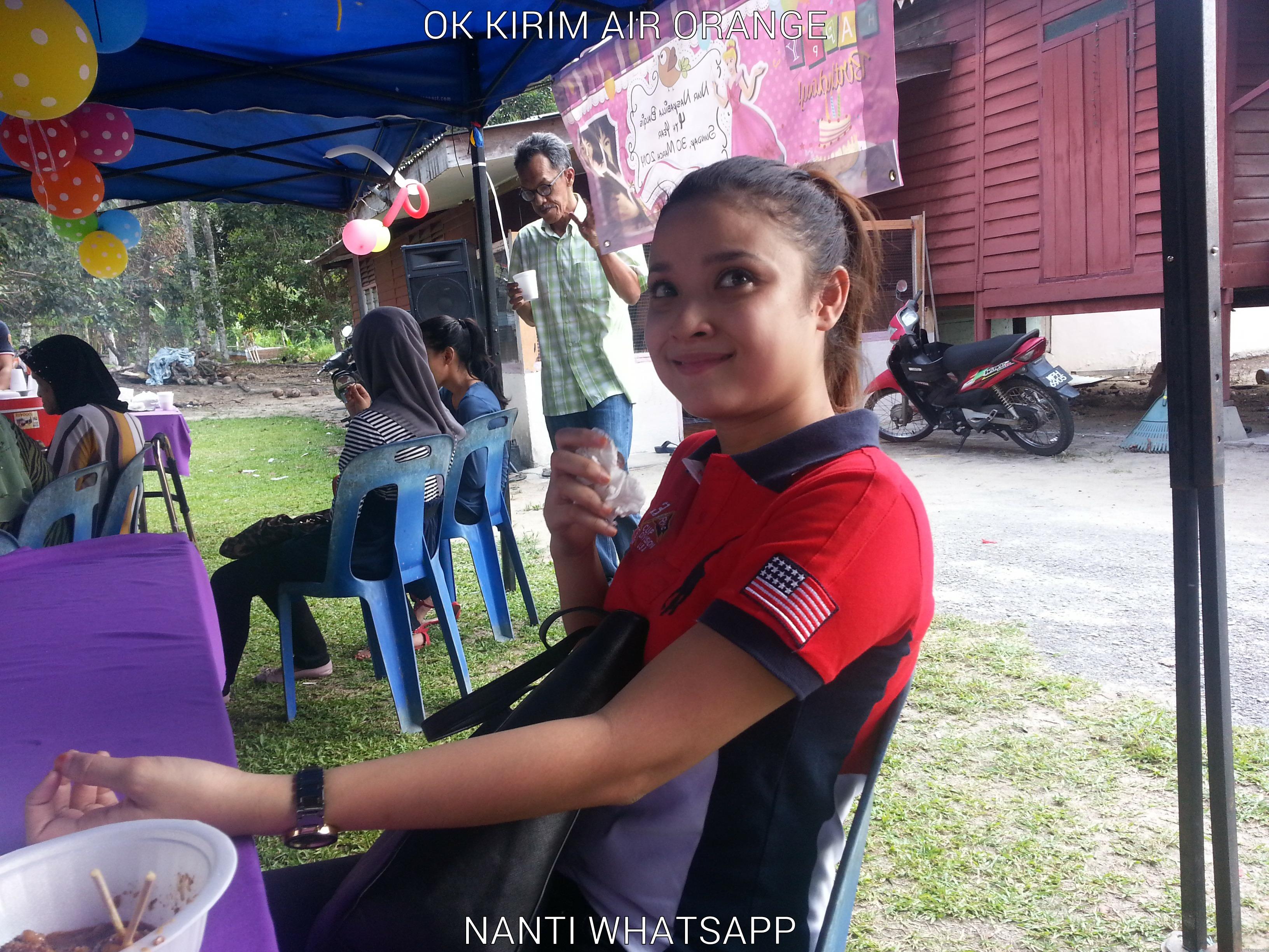 OK KIRIM AIR ORANGE  NANTI WHATSAPP Misc