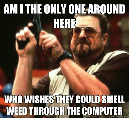 Am i the only one around here who wishes they could smell weed through the computer  Am I The Only One Around Here