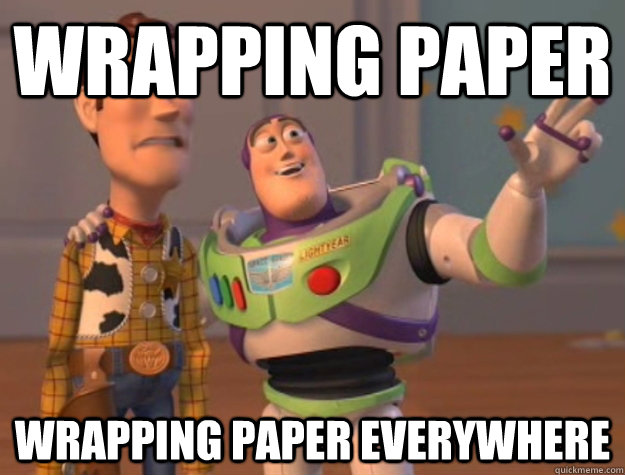 wrapping paper wrapping paper everywhere - wrapping paper wrapping paper everywhere  Buzz Lightyear