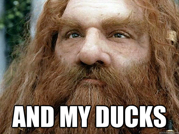  AND MY DUCKS  Gimli