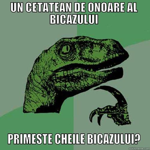 UN CETATEAN DE ONOARE AL BICAZULUI PRIMESTE CHEILE BICAZULUI? Philosoraptor