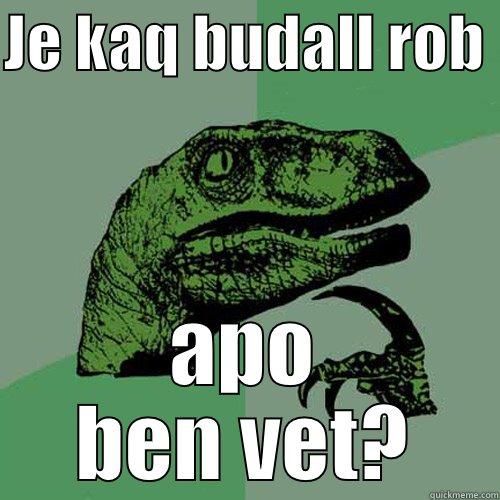 JE KAQ BUDALL ROB  APO BEN VET? Philosoraptor