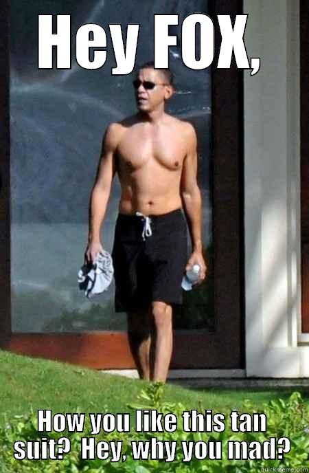 HEY FOX, HOW YOU LIKE THIS TAN SUIT?  HEY, WHY YOU MAD? Misc
