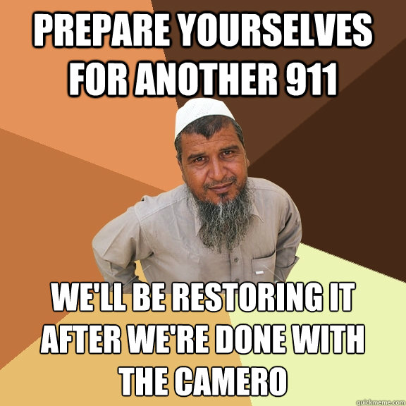 prepare yourselves for another 911 we'll be restoring it after we're done with
the camero - prepare yourselves for another 911 we'll be restoring it after we're done with
the camero  Ordinary Muslim Man