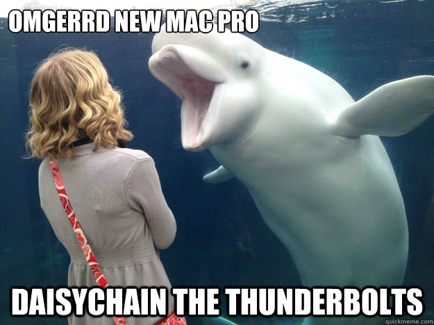 OMGERRD NEW MAC PRO Daisychain the Thunderbolts  