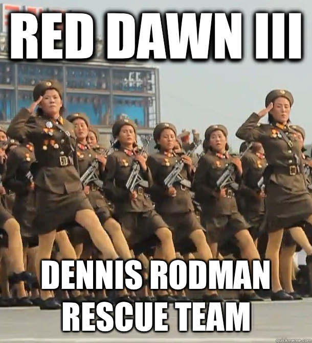 Red Dawn III Dennis Rodman Rescue Team   - Red Dawn III Dennis Rodman Rescue Team    North Korea