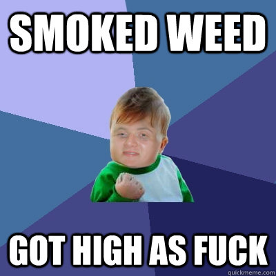 Smoked Weed Got High as fuck - Smoked Weed Got High as fuck  Stoner Success Kid