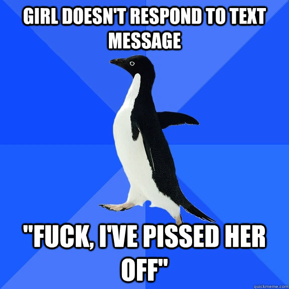 Girl doesn't respond to text message 