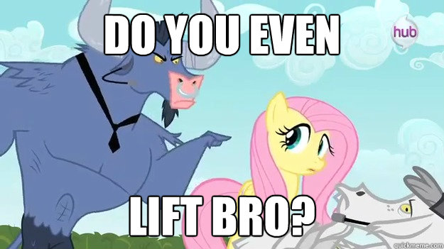 Do you even  lift bro?  