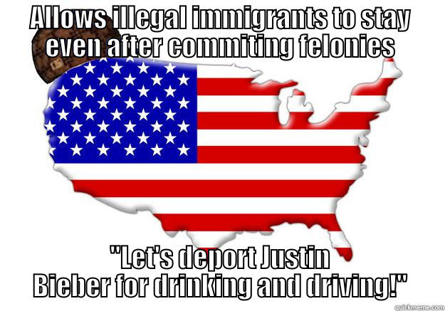 ALLOWS ILLEGAL IMMIGRANTS TO STAY EVEN AFTER COMMITING FELONIES 