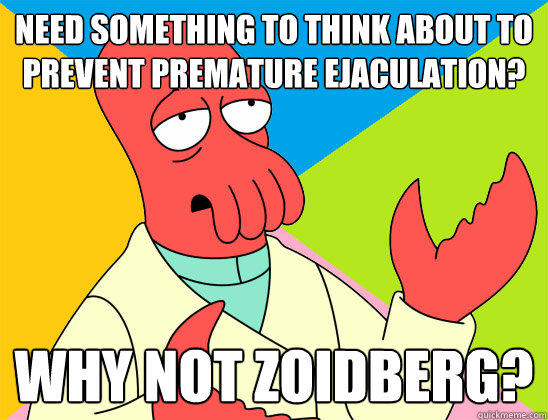 Need something to think about to prevent premature ejaculation? why not zoidberg?  Futurama Zoidberg 