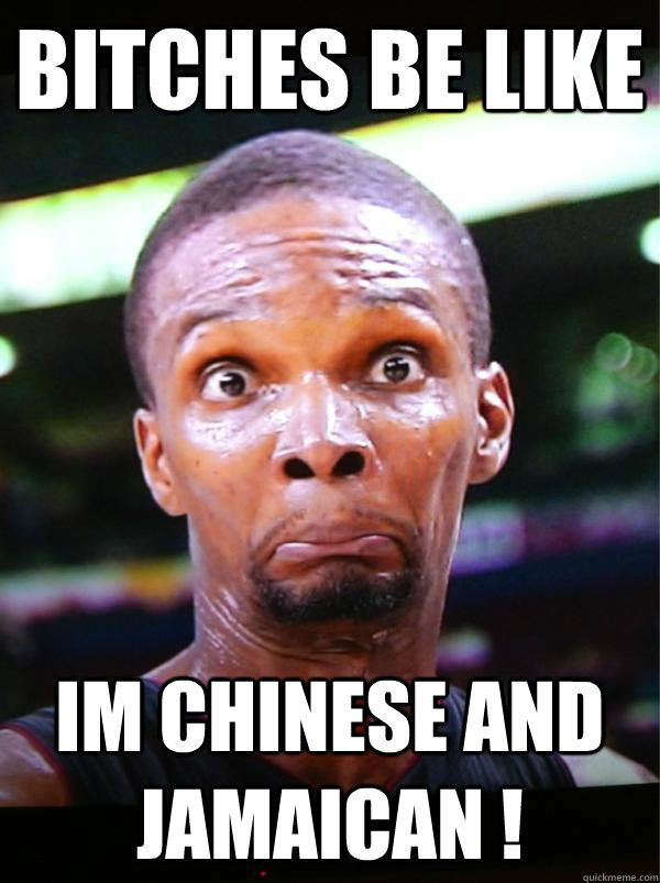 Bitches Be Like Im Chinese And Jamaican ! - Bitches Be Like Im Chinese And Jamaican !  Chris Bosh Jurassic Park Meme