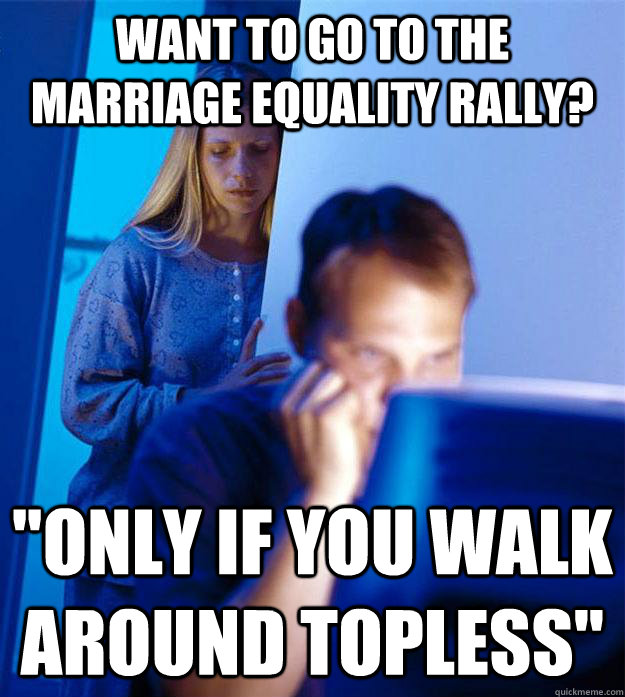 Want to go to the marriage equality rally? 