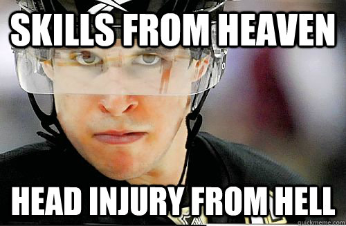 Skills from Heaven Head injury from Hell  Sidney Crosby