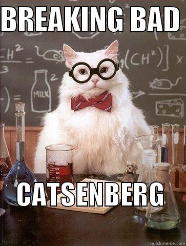 BREAKING BAD  CATSENBERG        Chemistry Cat