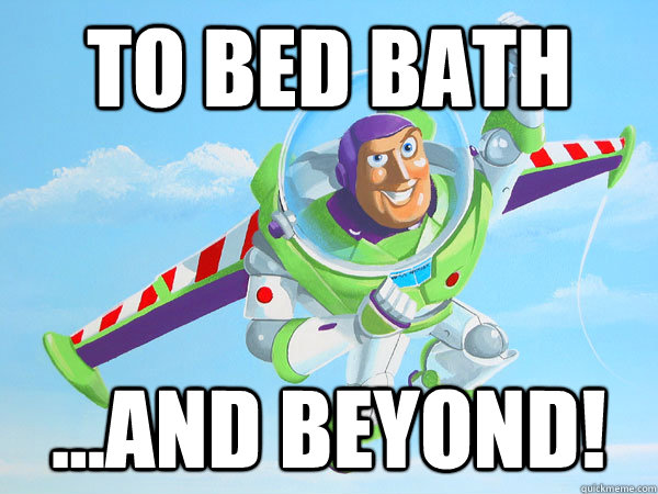 To Bed Bath ...And Beyond! - To Bed Bath ...And Beyond!  Buzz Lightyear Linens