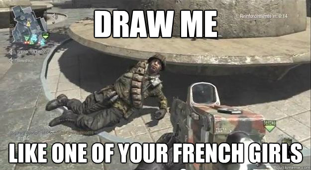 DRAW Me like one of your french girls  Draw me like one of your french girls